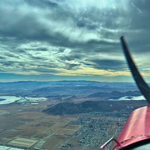 View from a Flying Academy aircraft over the USA